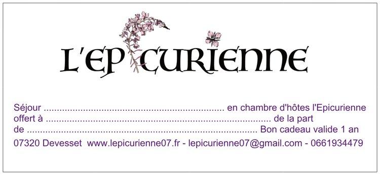Carte cadeau L'épicurienne